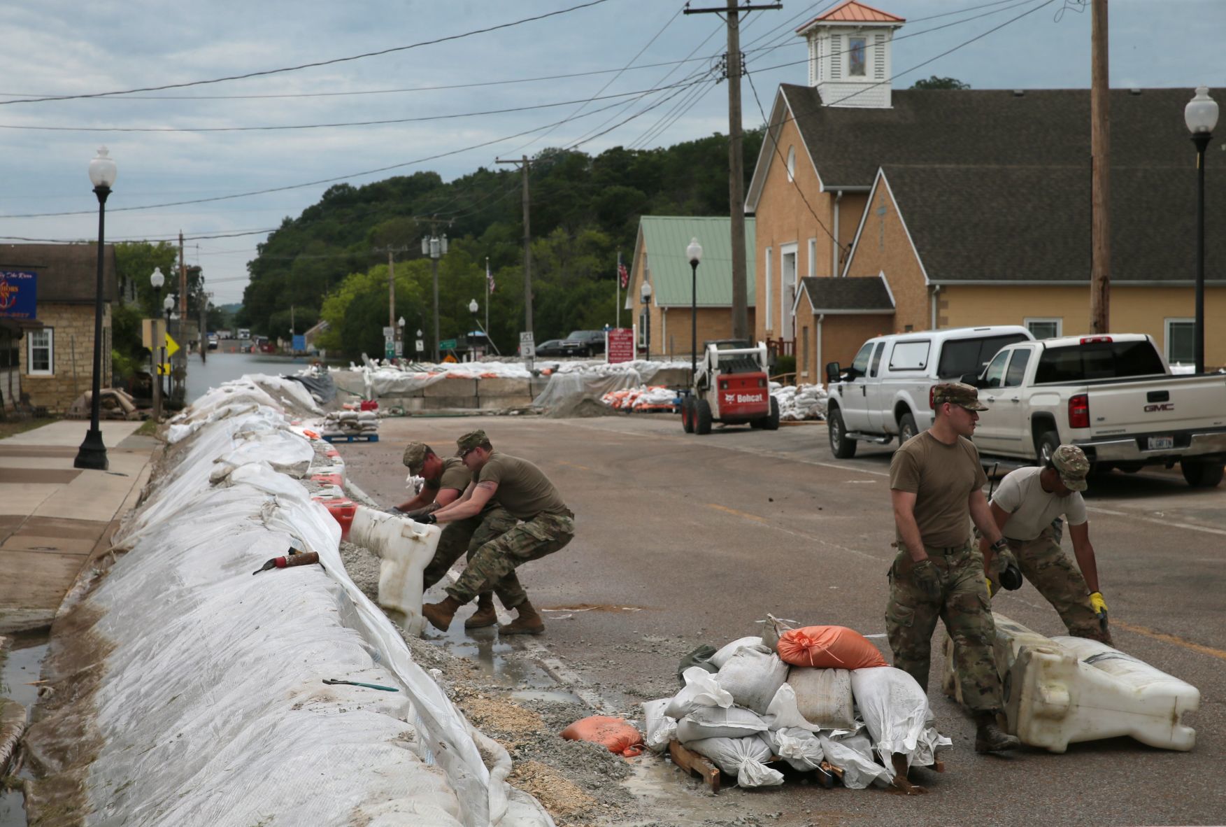Clean up from the flood starting in Grafton
